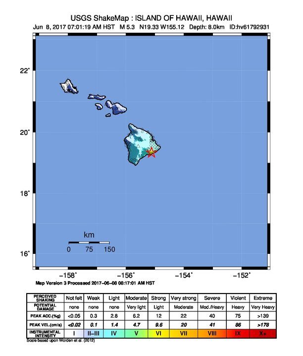 volcano HI map