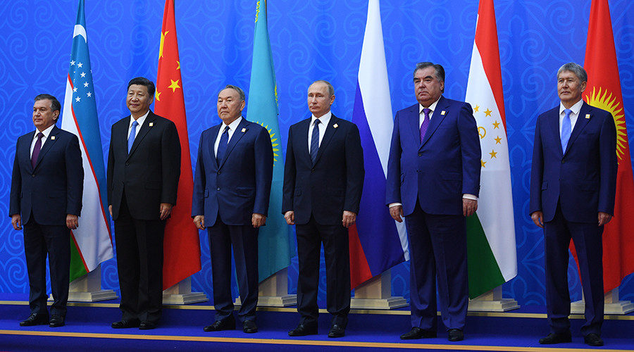 Click to enlarge The SCO summit in Astana, Kazakhstan