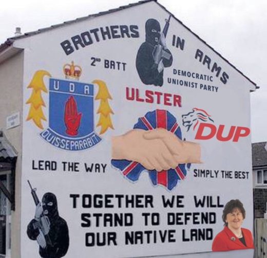 A UDA mural supporting the DUP