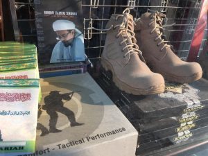 Islamic Defender’s Front (FPI) goodies on display in Jakarta