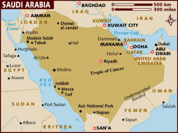 middle east map