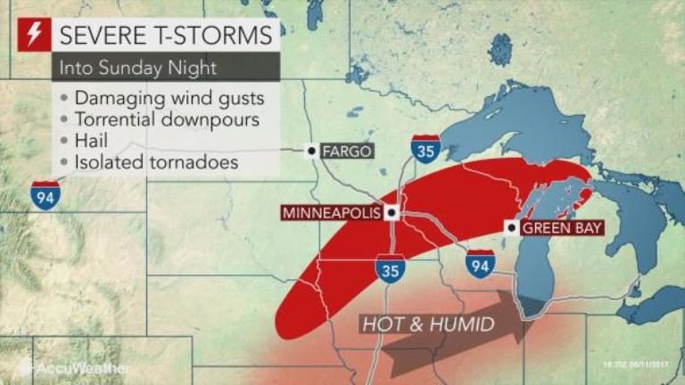 Click to enlarge severe storms across Minnesota