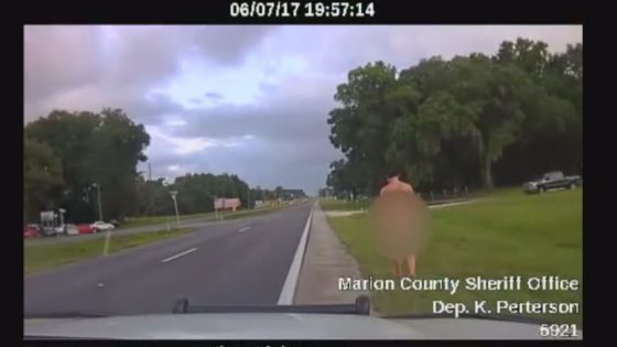 naked man dashcam