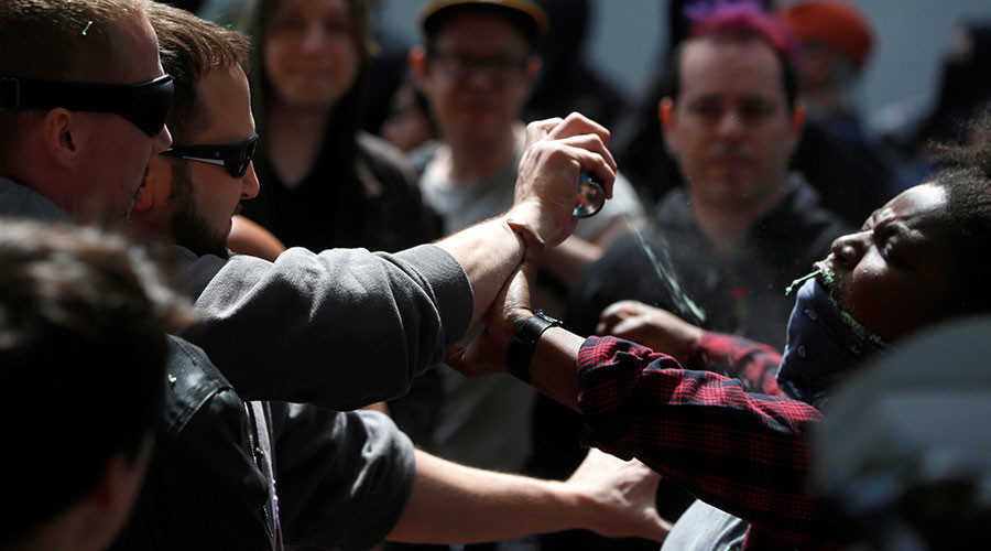 Click to enlarge Campus free speech snowflake protest