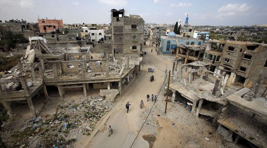 bombed Palestine 