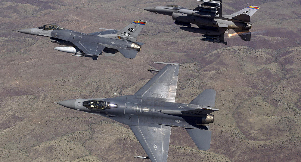 The US Air Force fighter jets