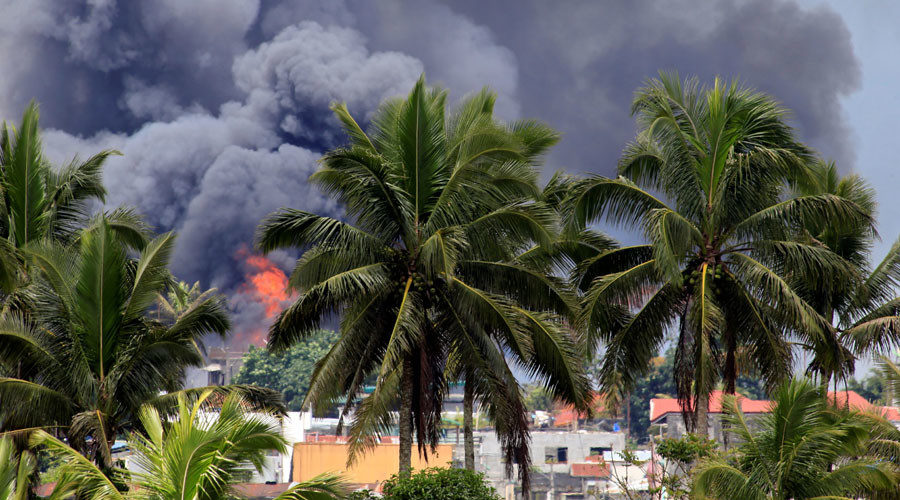 Marawi city smoke
