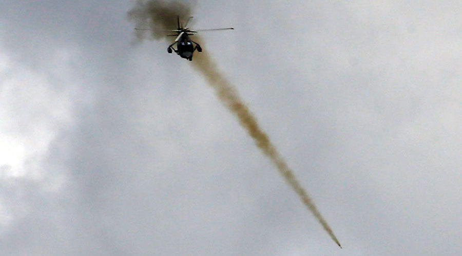 Philippines helicopter firing
