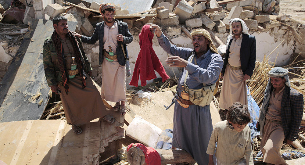 Saudi airstrikes in Sanaa