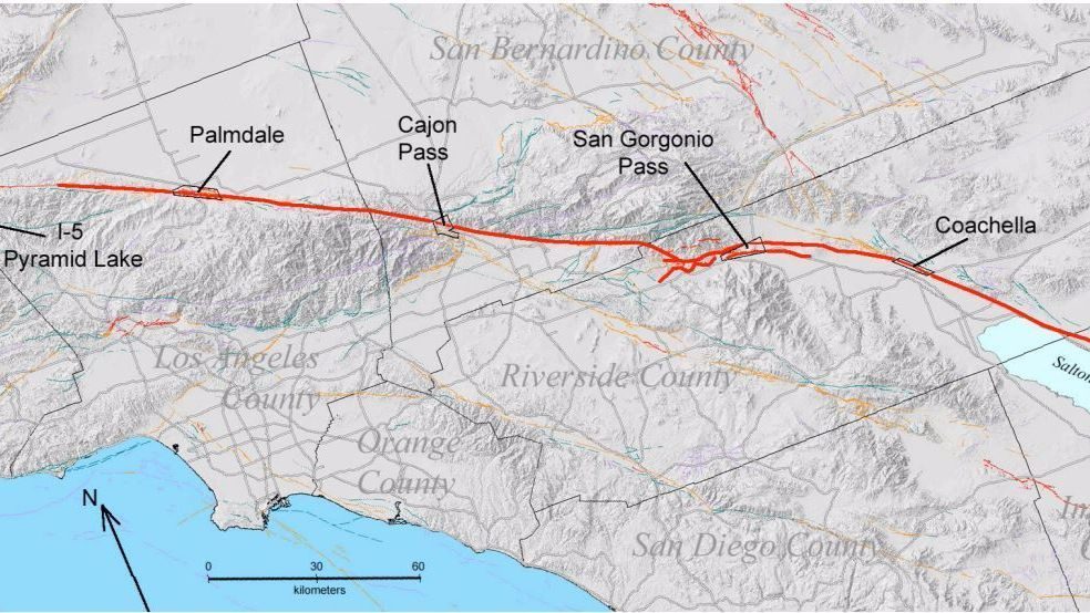 Click to enlarge San Andreas Fault