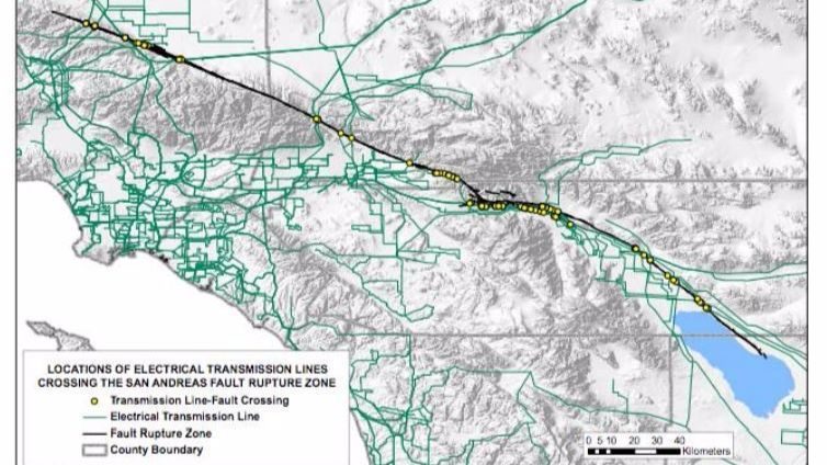 Click to enlarge electrical transmission lines san andreas fault