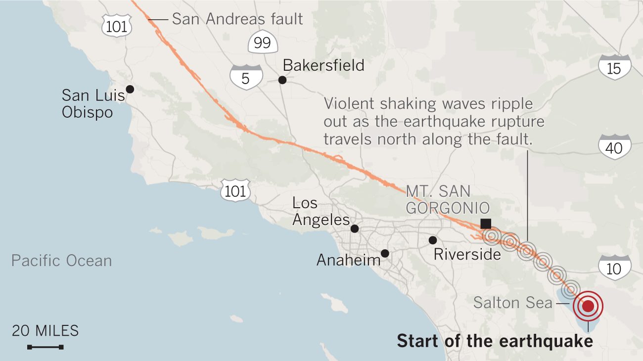 Click to enlarge San Andreas Fault Mount San Gorgonio