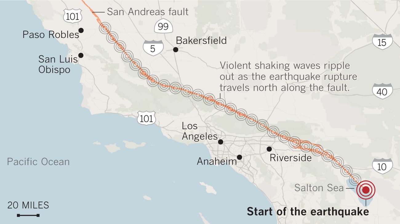 Click to enlarge Earthquake paso robles san andreas fault