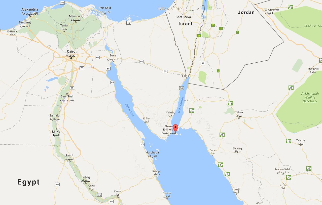 Click to enlarge Map of Egypt
