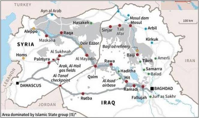 Click to enlarge Syria battle map