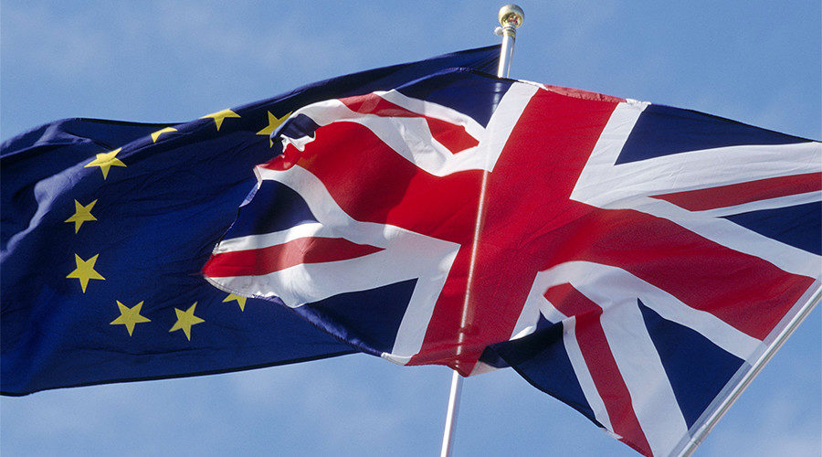 EU and UK flags
