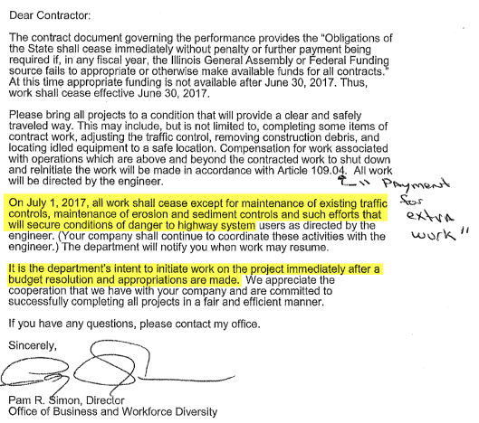 Click to enlarge Illinois Sends “Dear Contractor” Letter