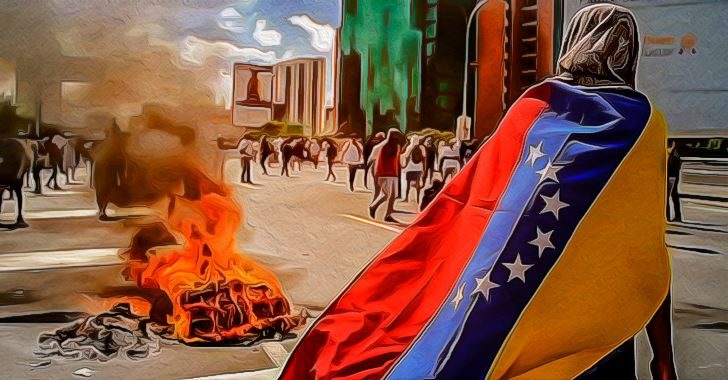 Click to enlarge Painting of Venezuela crises