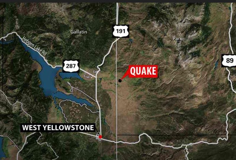 Click to enlarge West Yellowstone earthquake