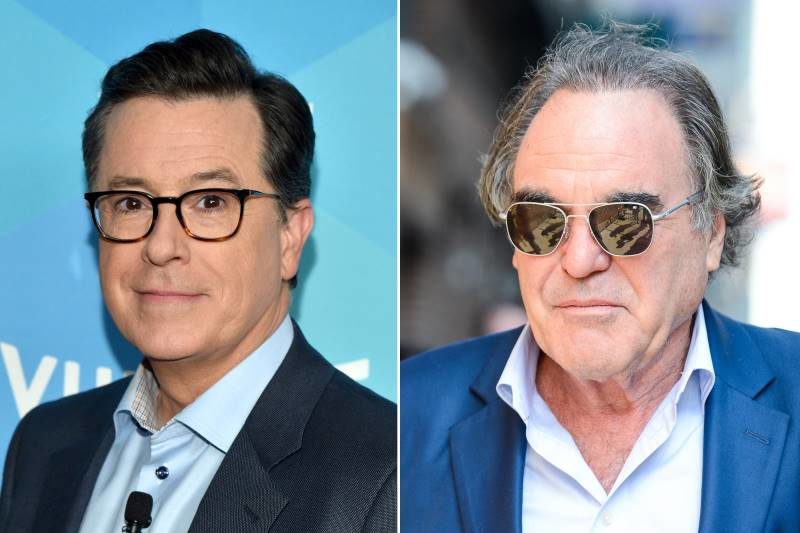 stone Colbert putin interviews
