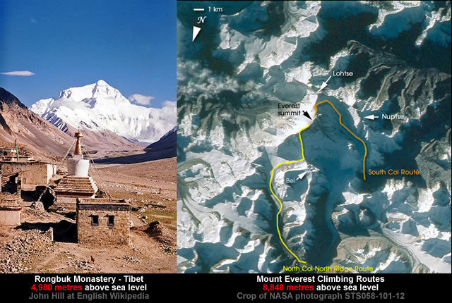 Click to enlarge Rongbuk Monastery