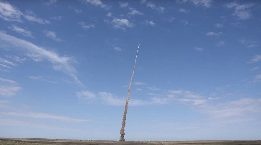 Russian short-range ballistic missile interceptor test