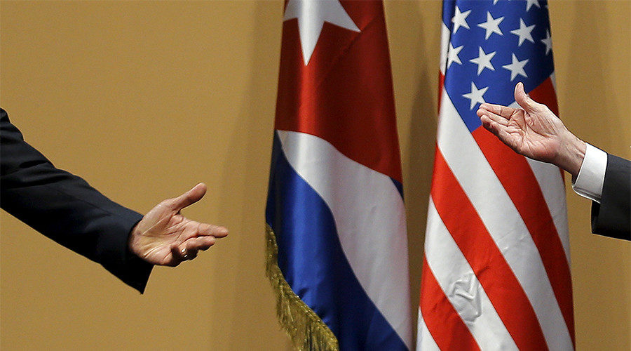 Click to enlarge Cuba Obama Castro