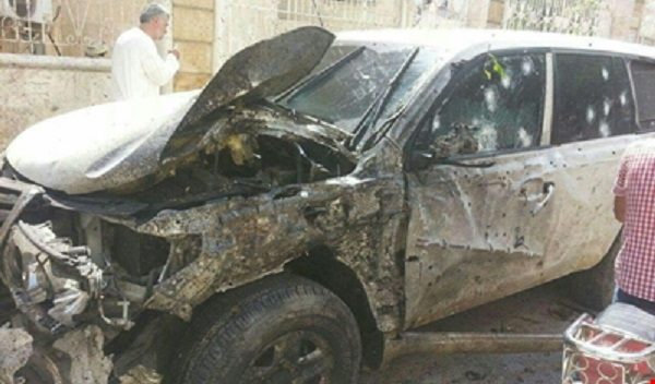 suicide bomber blew himself up next to the car, belonging to Abdullah Al Muhaysini, a notorious Saudi preacher and a terrorist leader