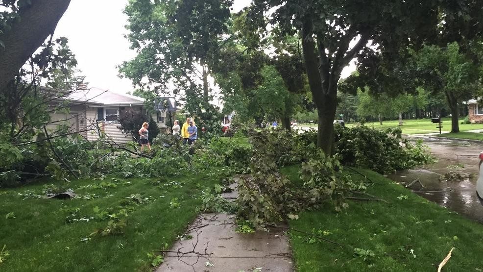 Storm damage in wisconsin