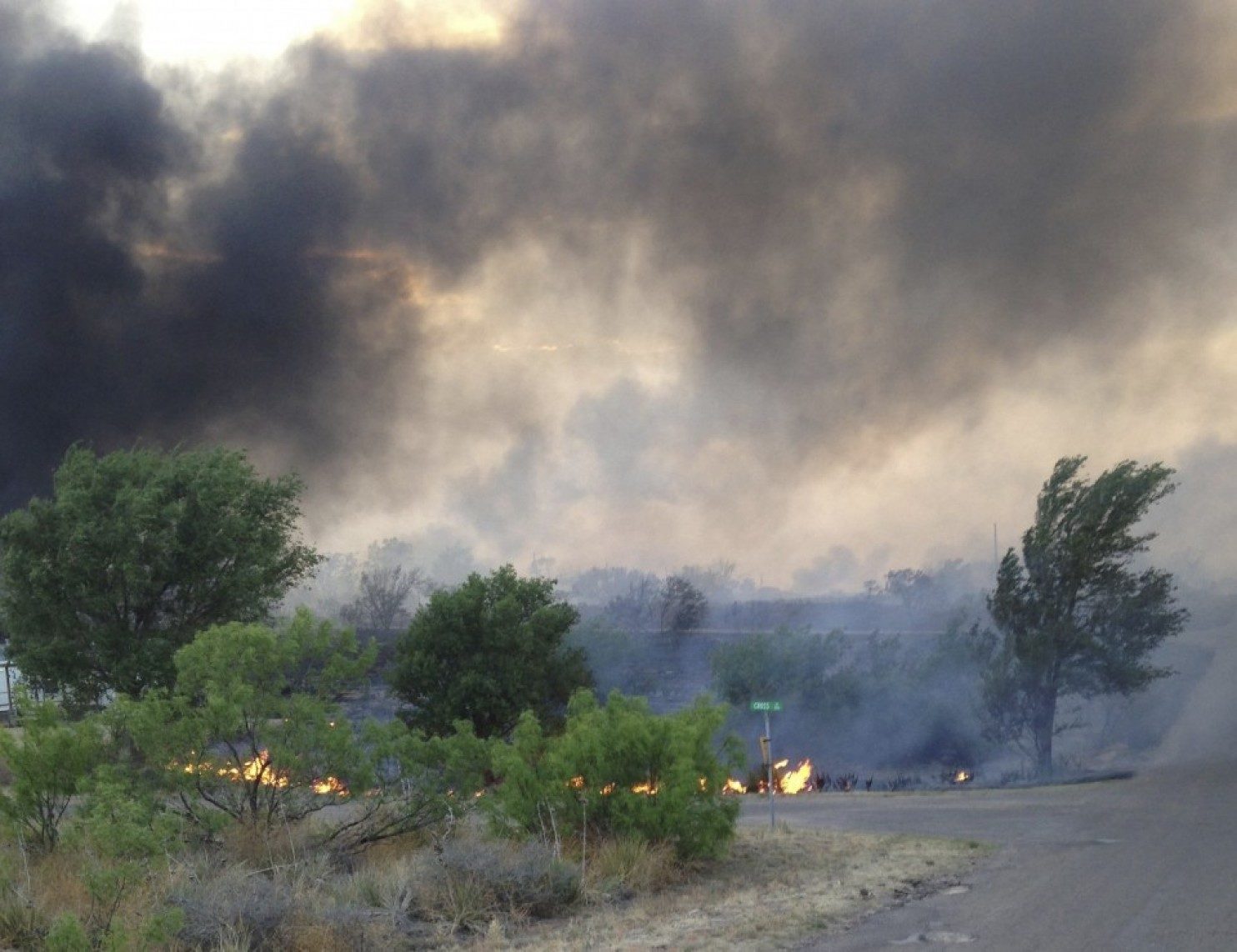 Click to enlarge Great Plains wildfire increase