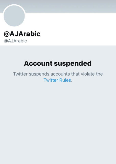 Click to enlarge Al Jazeera twitter