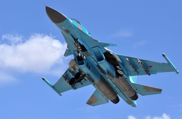 Russian SU-34 fighter jet