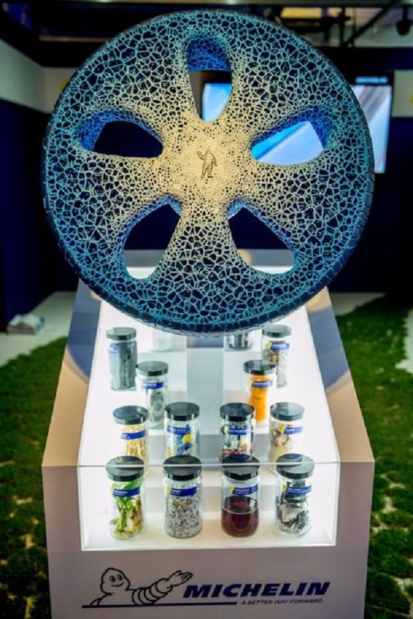The Vision concept tire and wheel combination envisioned by Michelin