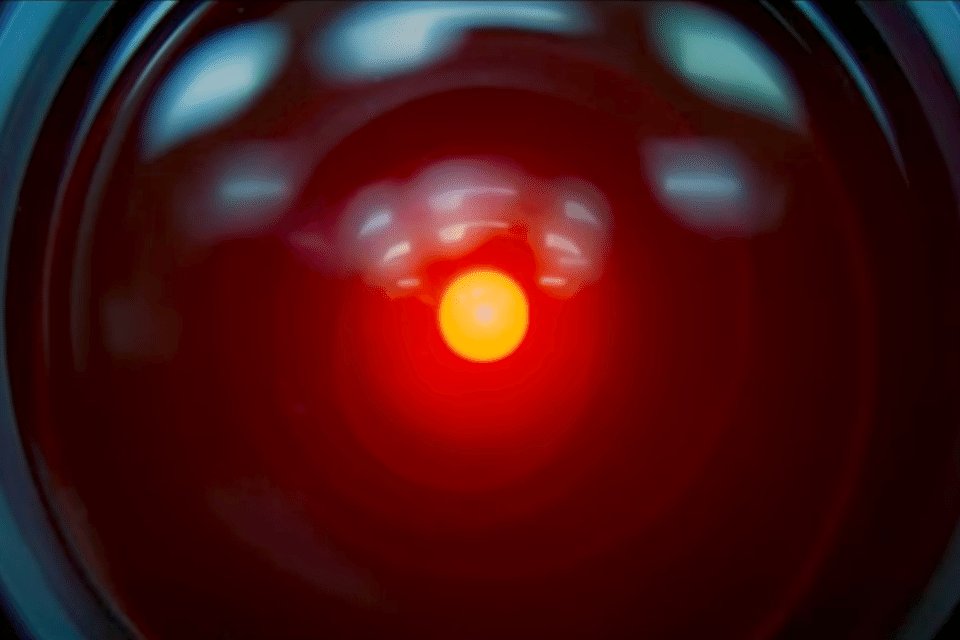 Click to enlarge HAL 9000, the fictional sentient computer from the 1968 film 2001: A Space Odyssey
