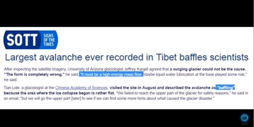 Tibet avalanche
