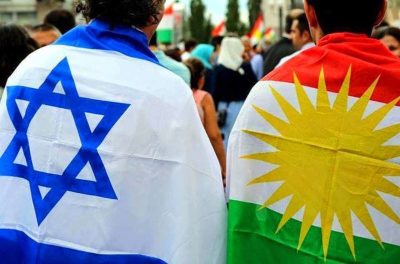 israel kurds flag