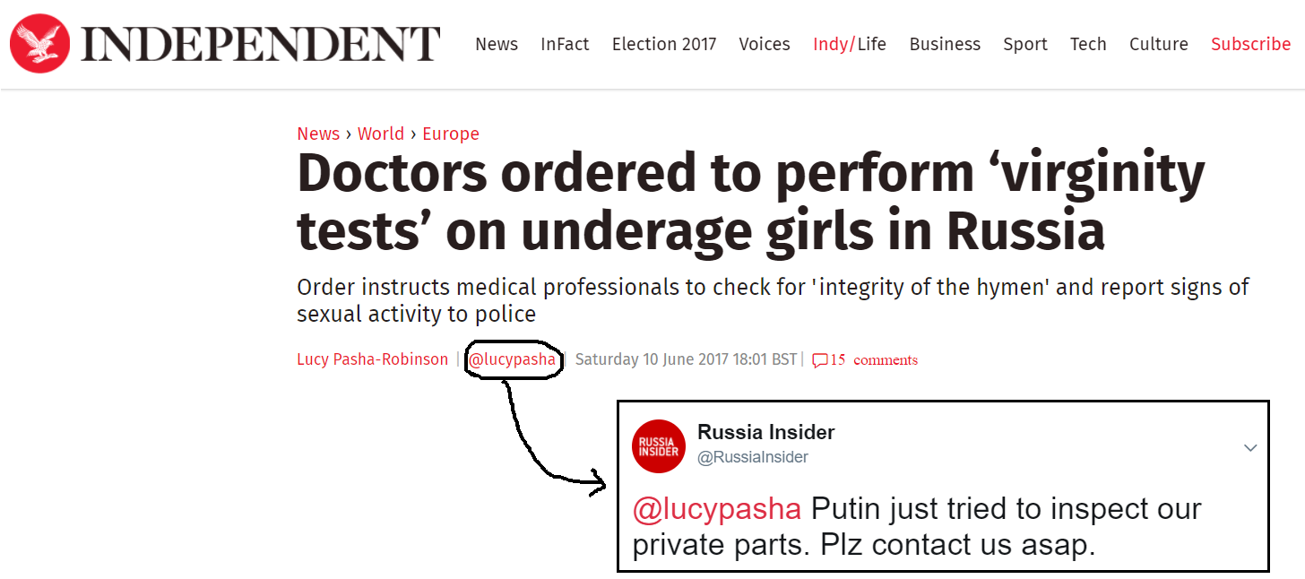 propaganda virginity tests russian girls