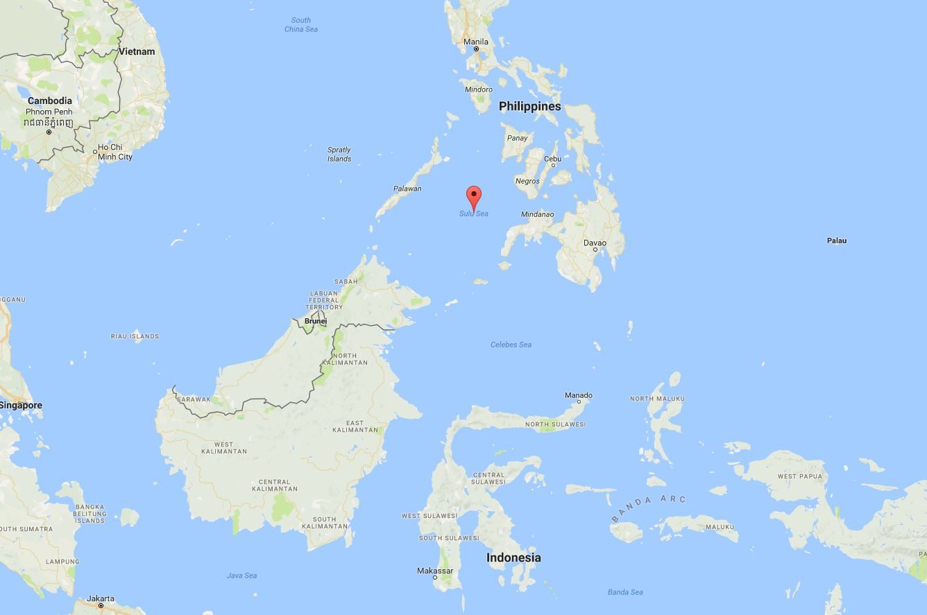 Sulu Sea map
