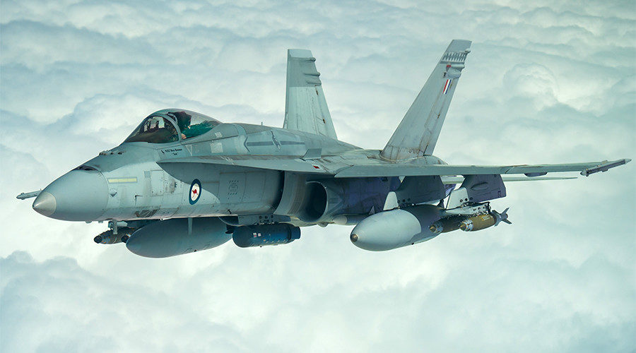 A Royal Australian Air Force F/A-18A Hornet