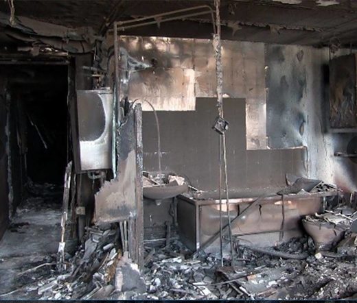 Click to enlarge grenfell tower interior damage