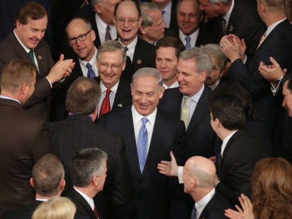 Click to enlarge Netanyahu - congress