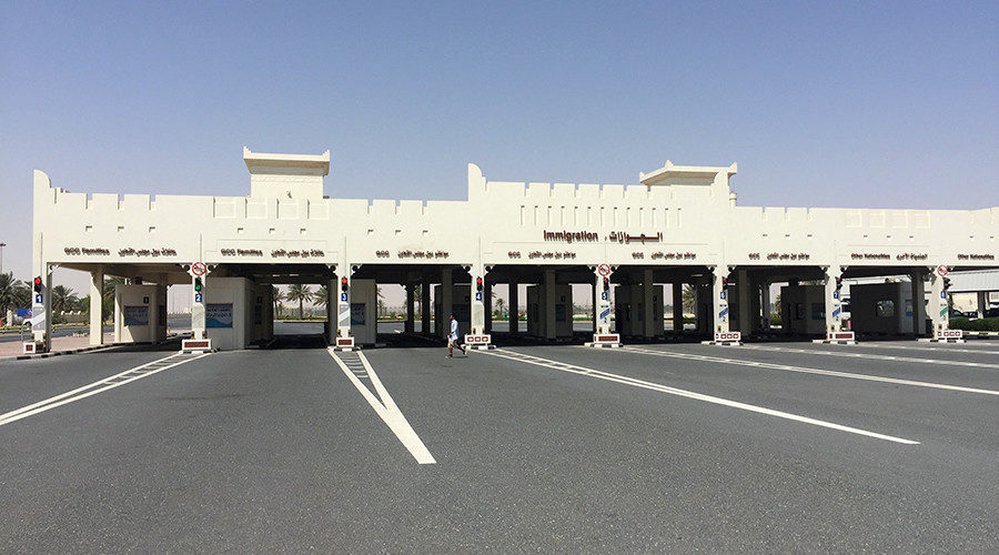 Abu Samra border crossing to Saudi Arabia, in Qatar