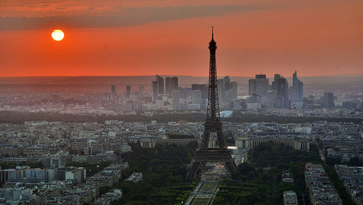 paris sunset