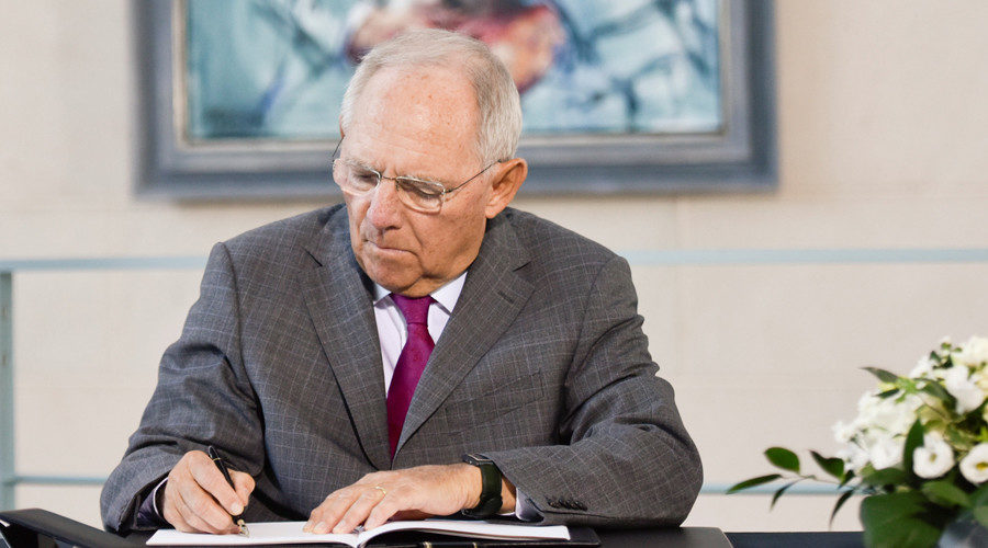 German Finance Minister Wolfgang Schaeuble