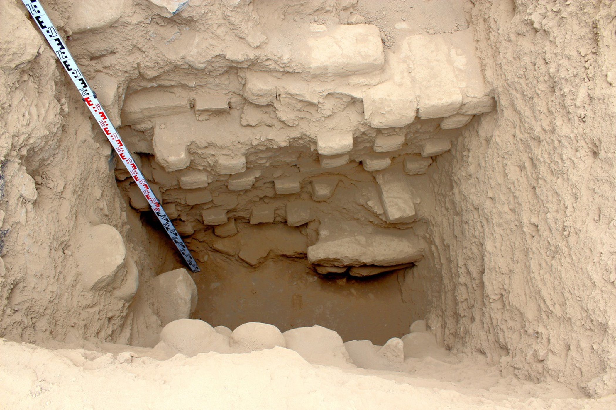 Click to enlarge Collapsed stairwell
