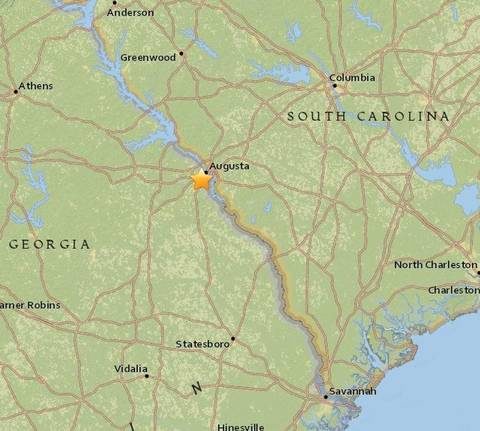 Click to enlarge Earthquake in Augusta