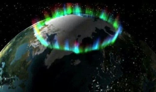 Click to enlarge Northern lights from ISS