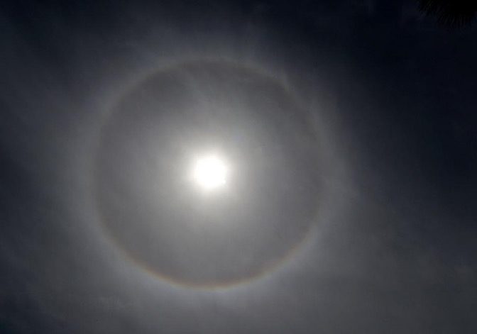 Sun halo in Daytona Beach, FL
