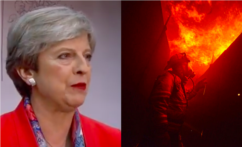theresa may Grenfell Tower