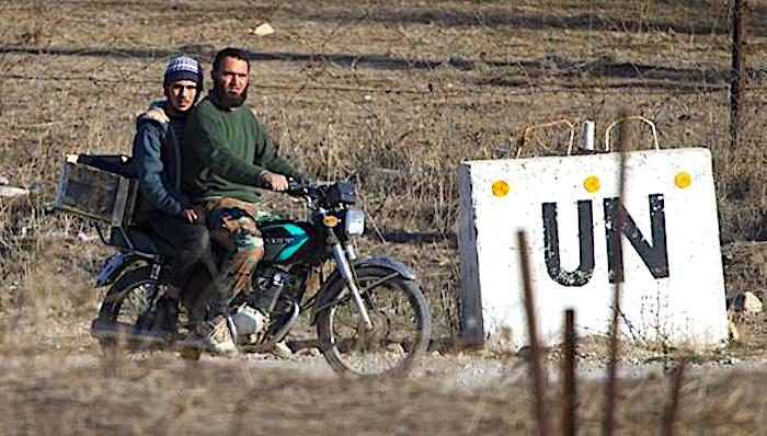Militants in UN zone